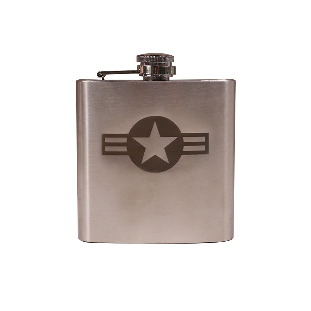 Engraved USAF Stainless Steel Flask 03