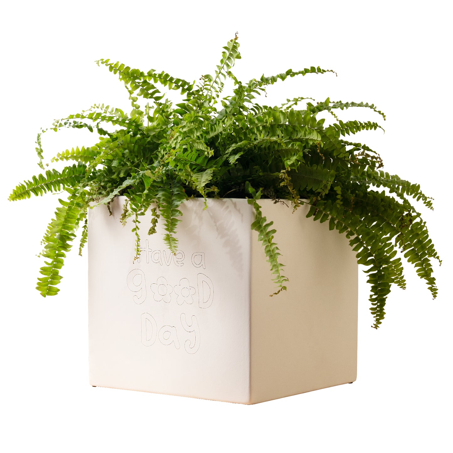 Ceramic flower pot handheld engraving