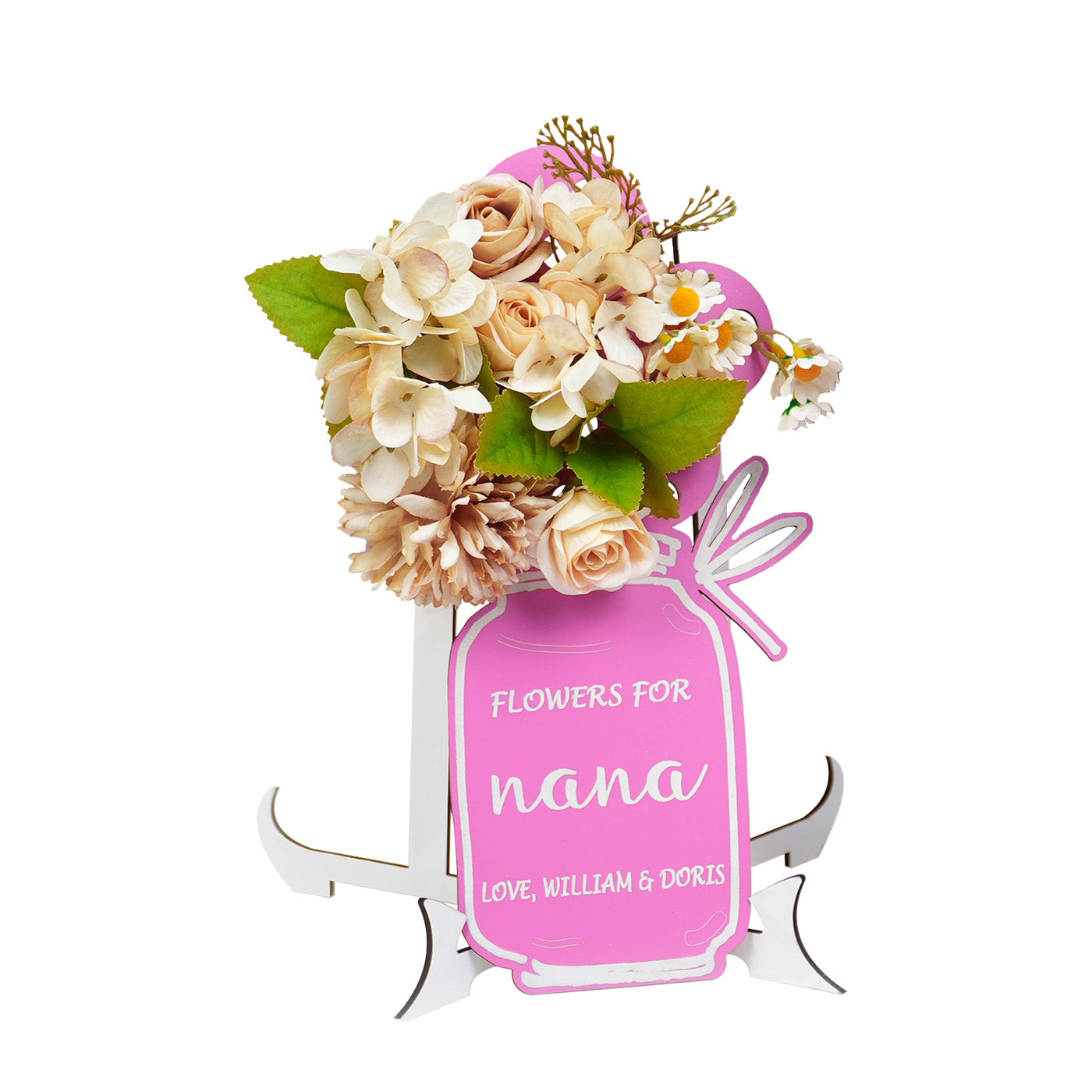 Mother's Day Wooden Flower Jar
