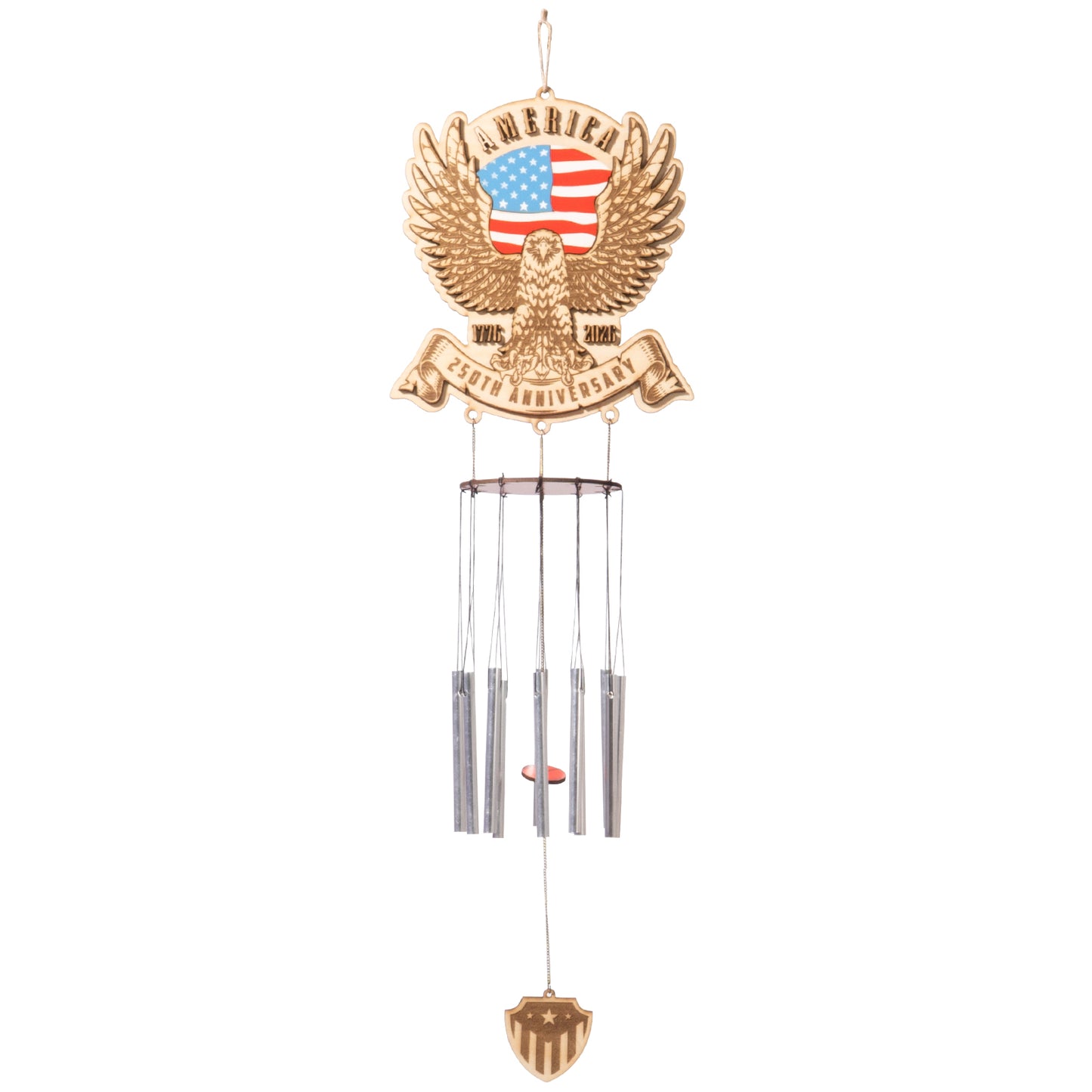 Independence Day wooden wind chimes