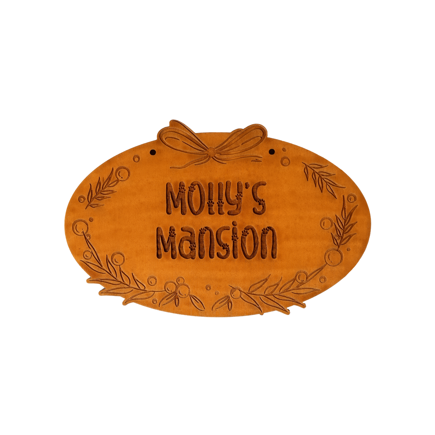 Custom Pet Name Doorplate Engraving