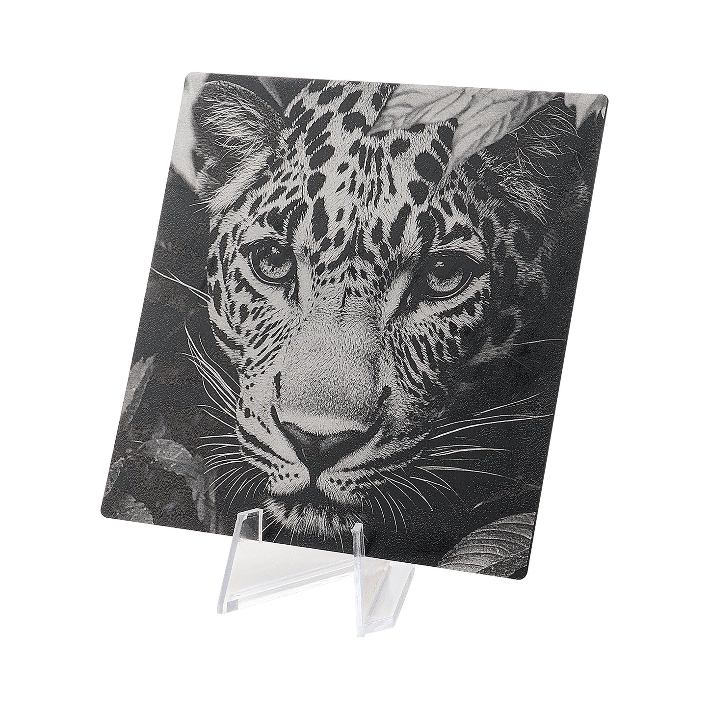 Jaguar aluminum engraving