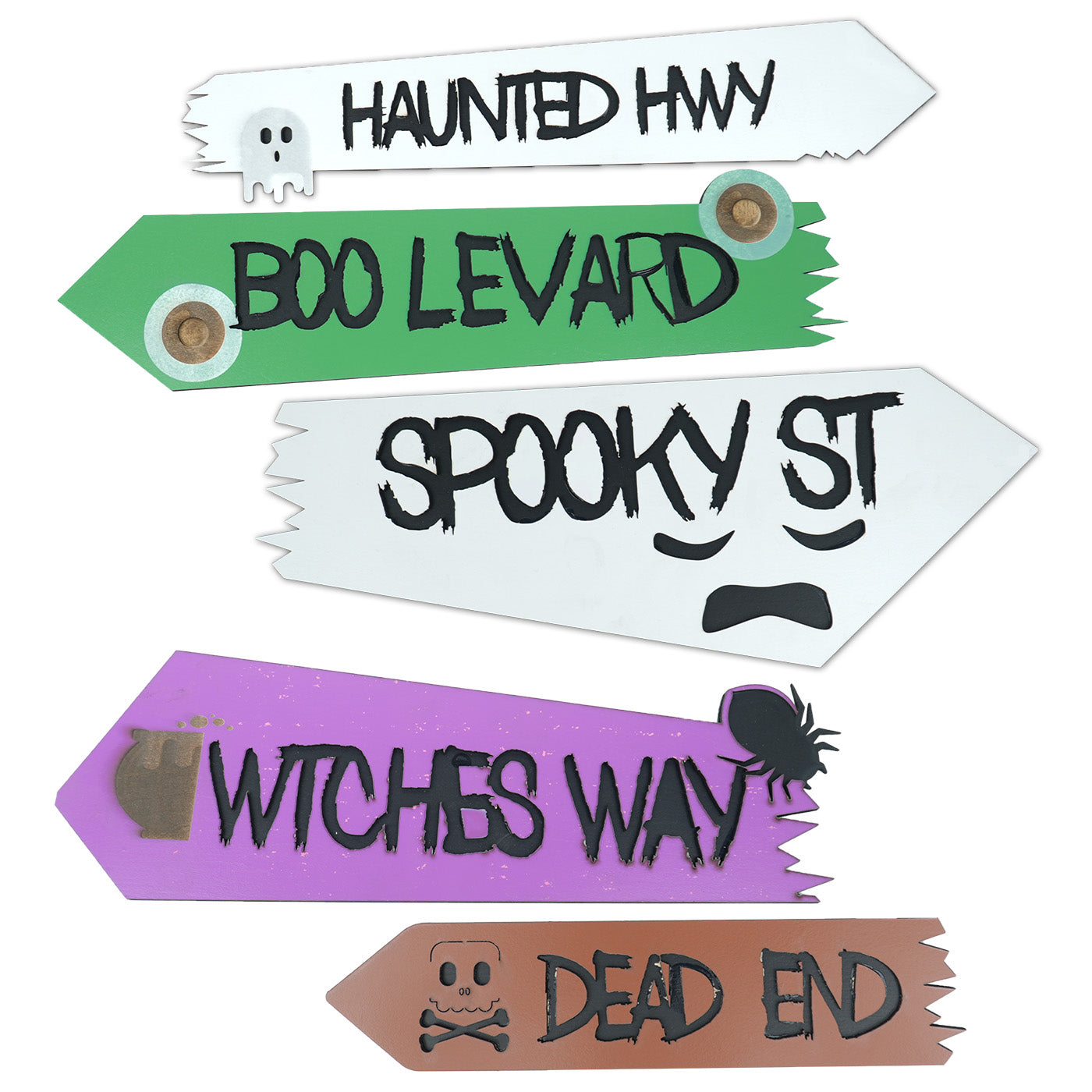 Halloween road sign
