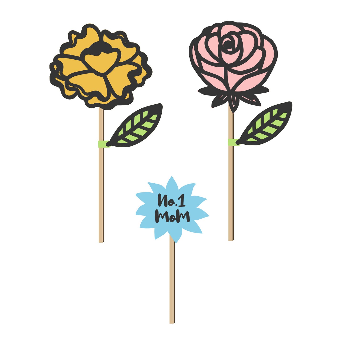 Paper Mother's Day Cake Insert