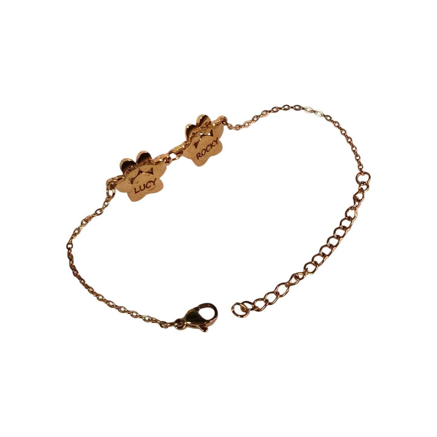 Pet Name Custom Metal Bracelet Engraving