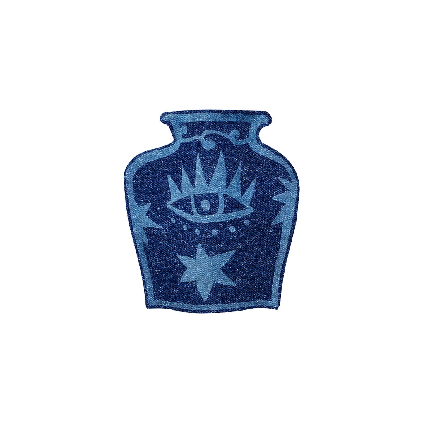 Denim flower pot cover