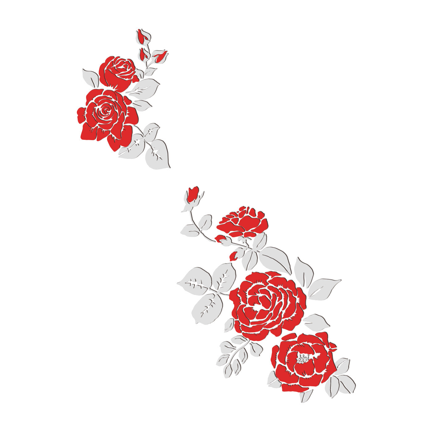 Rose Dress Heat Transfer Pattern