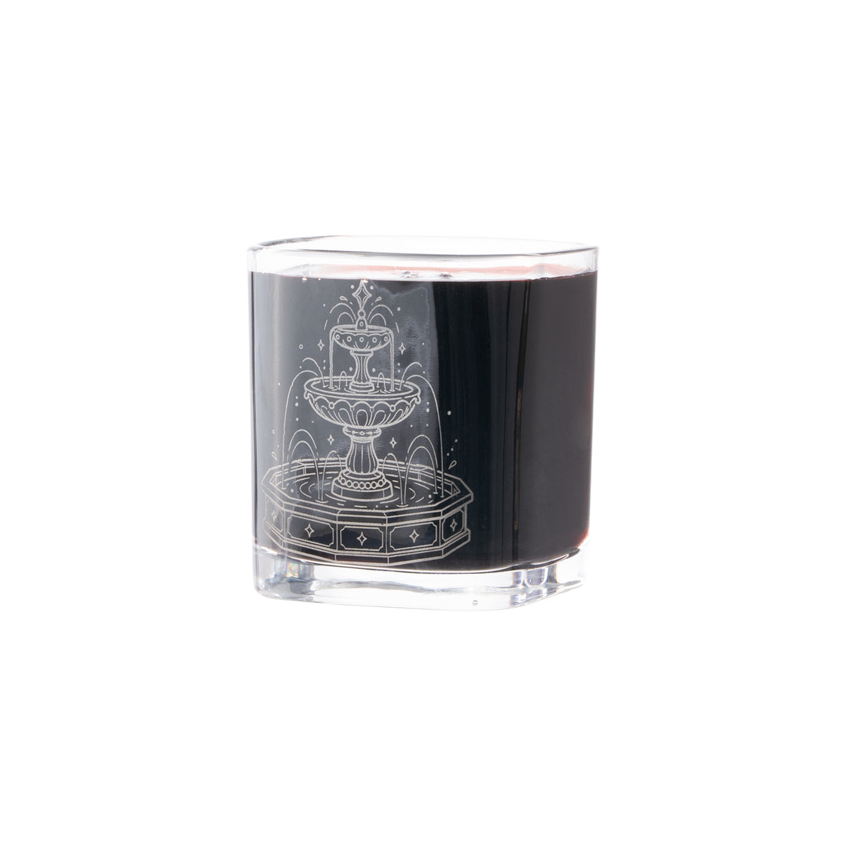 Wishing Well Fountain Glass Engraving