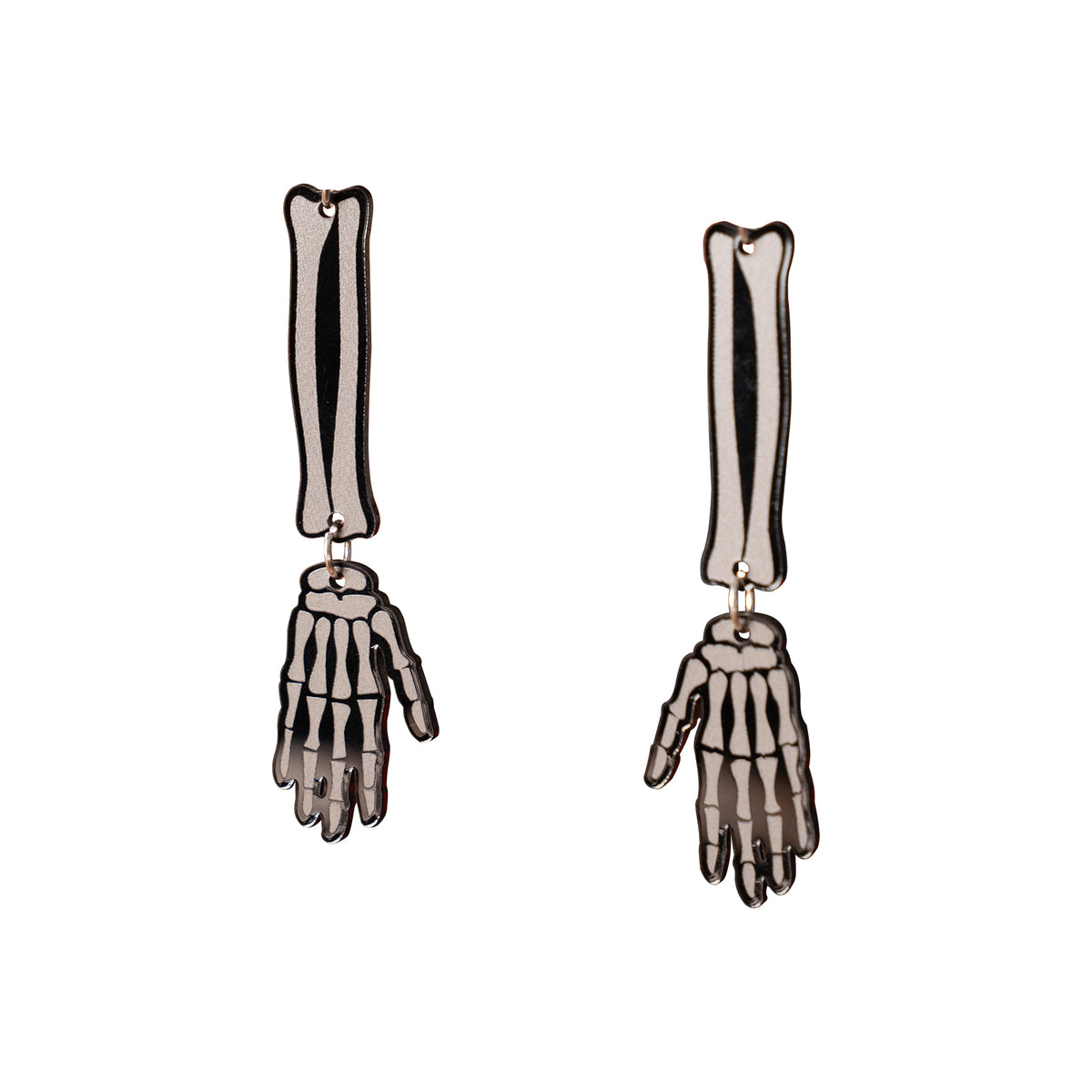 Halloween Skeleton Arm Earrings