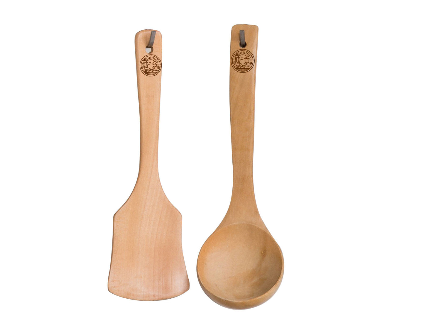 Wooden Spoon Ladle Handle with Lighthouse Graphic L01