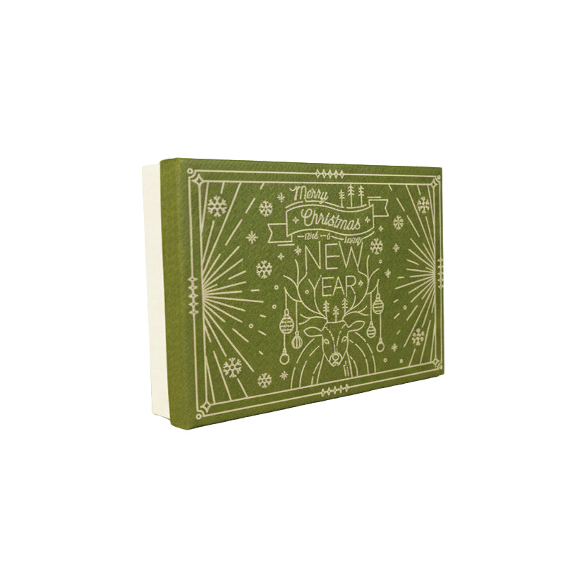 Christmas Paper Gift Box Engraving