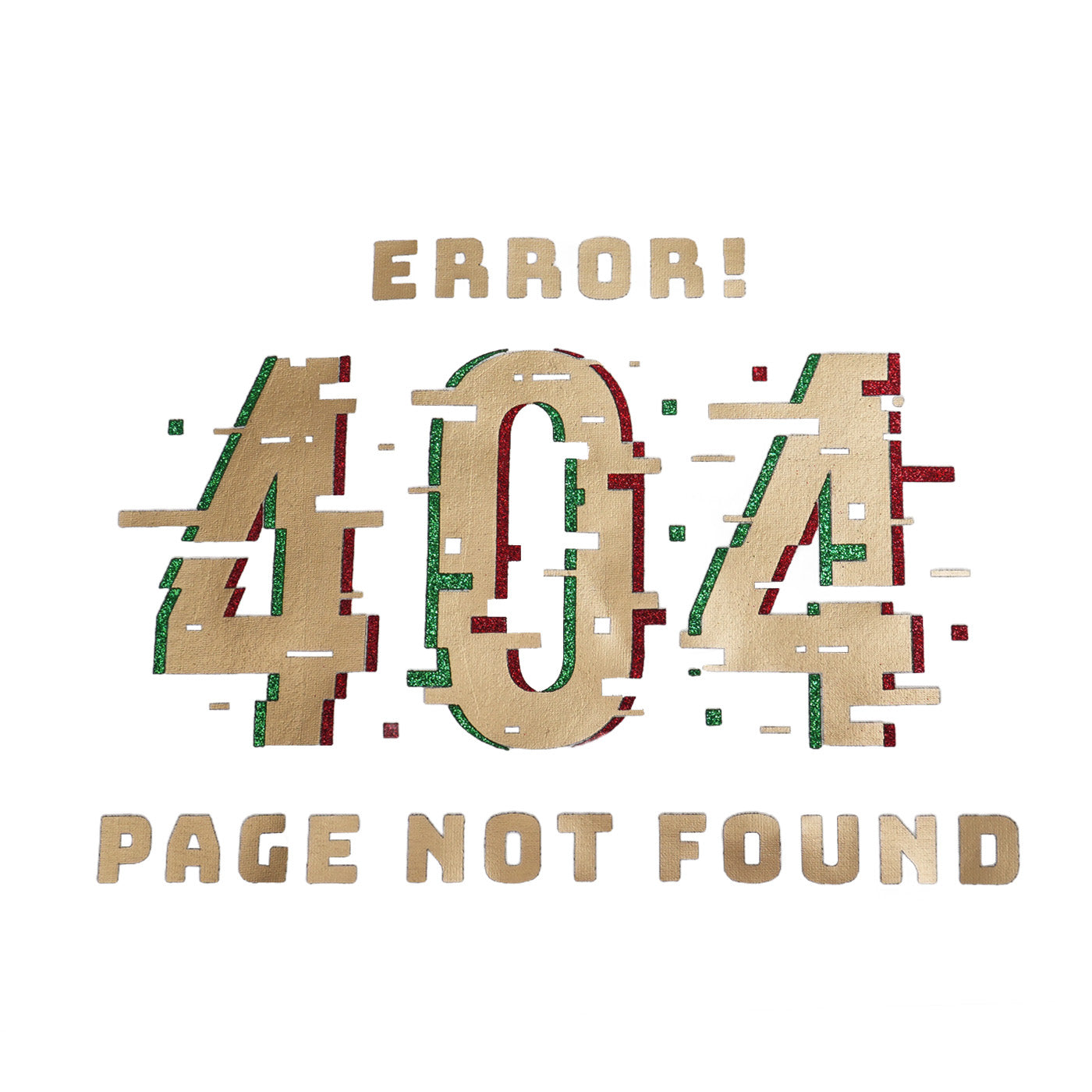 404 Error Heat Transfer Vinyl T-Shirt Pattern