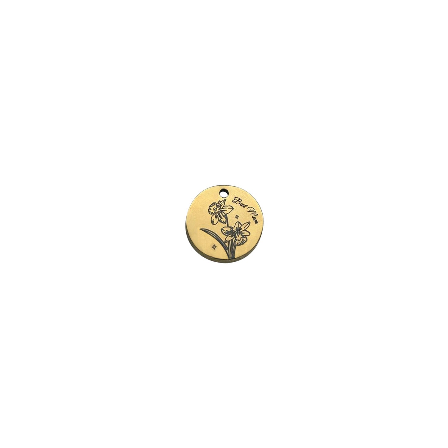 Mother's Day Flower Pendant Engraving