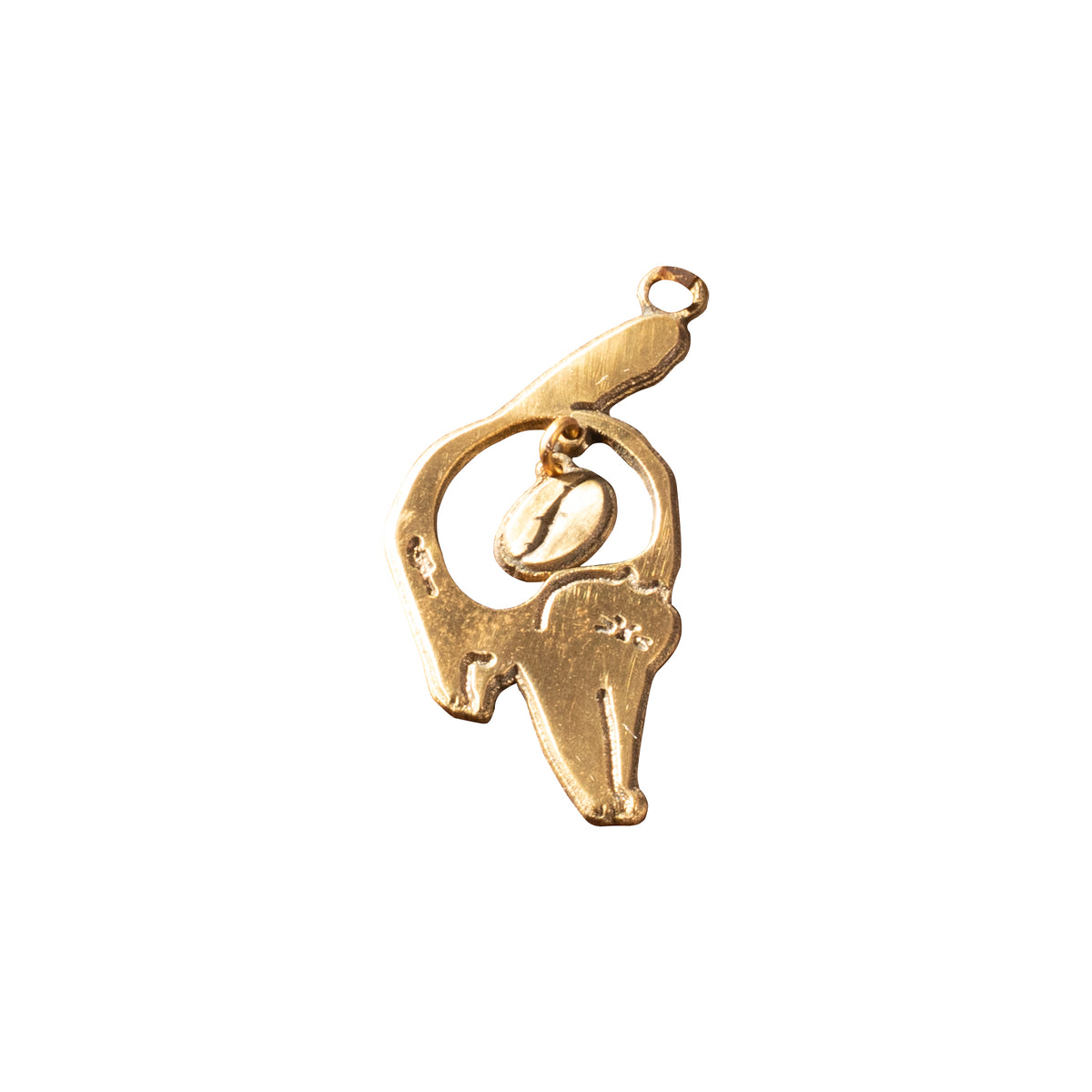 Kopi Luwak Coffee pendant metal cutting engraving