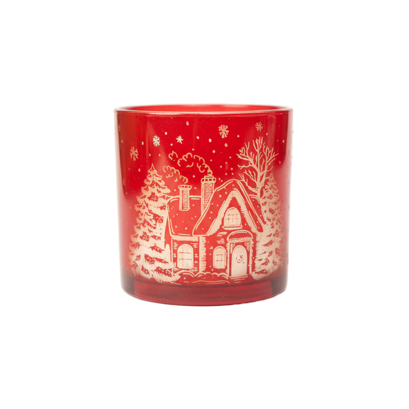 Christmas Themed Aroma Candle Holder Engraving