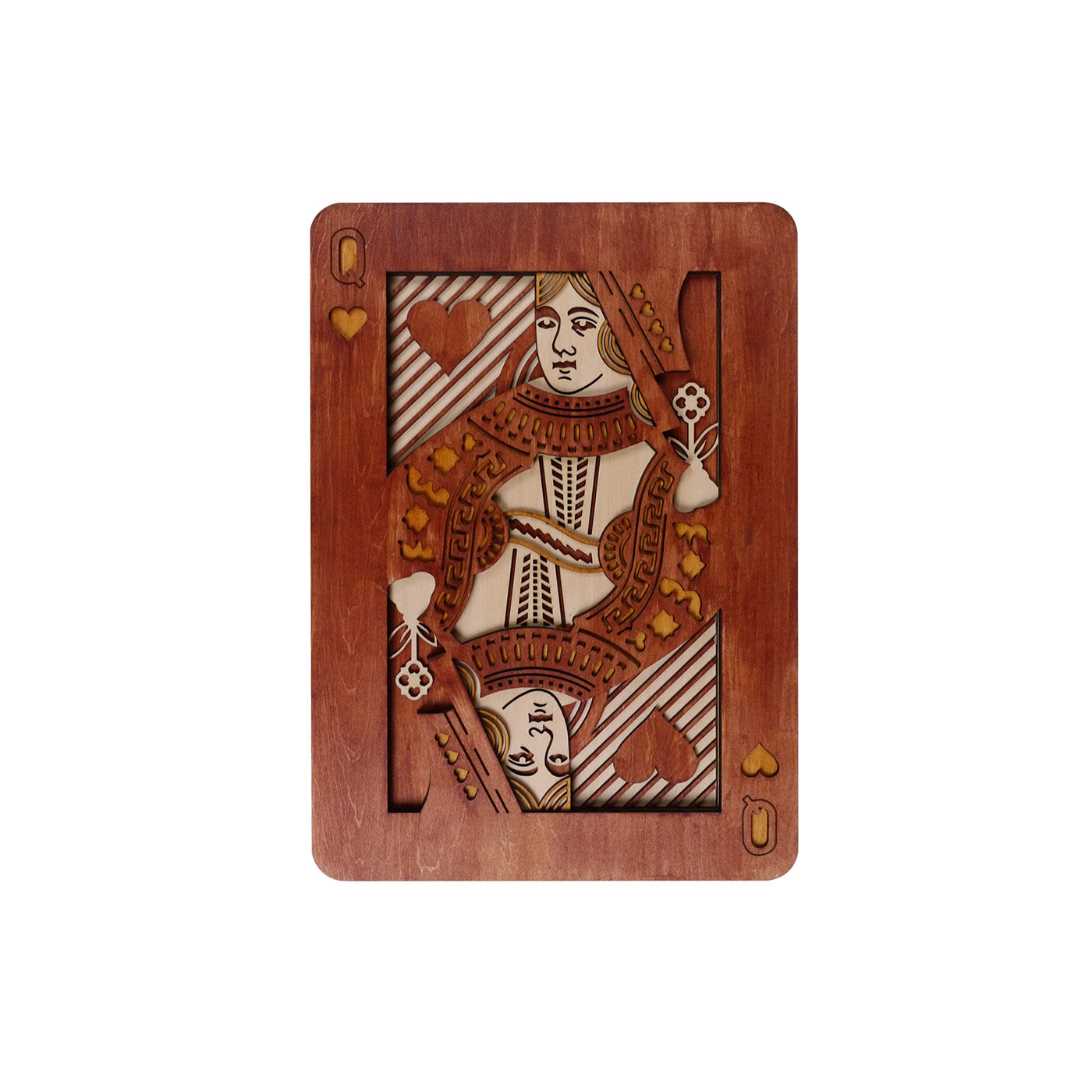 Multi-layer Playing Cards Wall Art - Queen