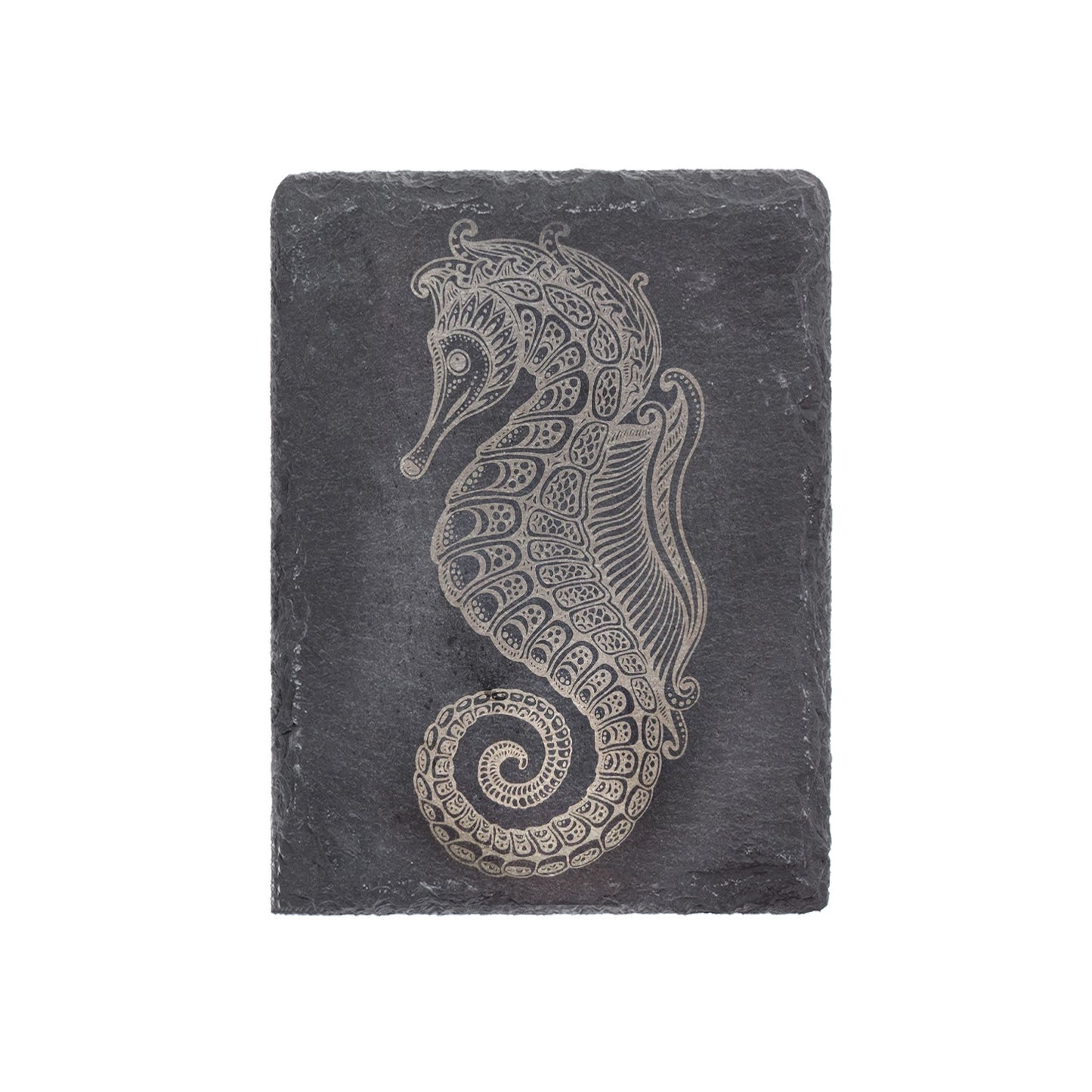 Seahorse Rock Stone Slate Engraving