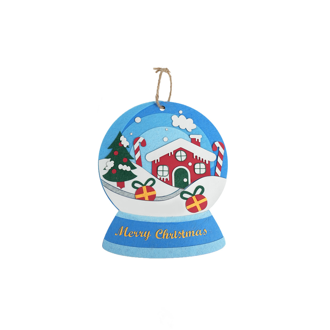 Christmas Tree Snow Globe Hanging Ornament
