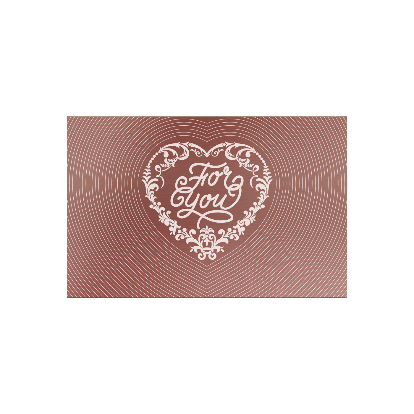 Valentine's Day Card Heart Pattern Engraving