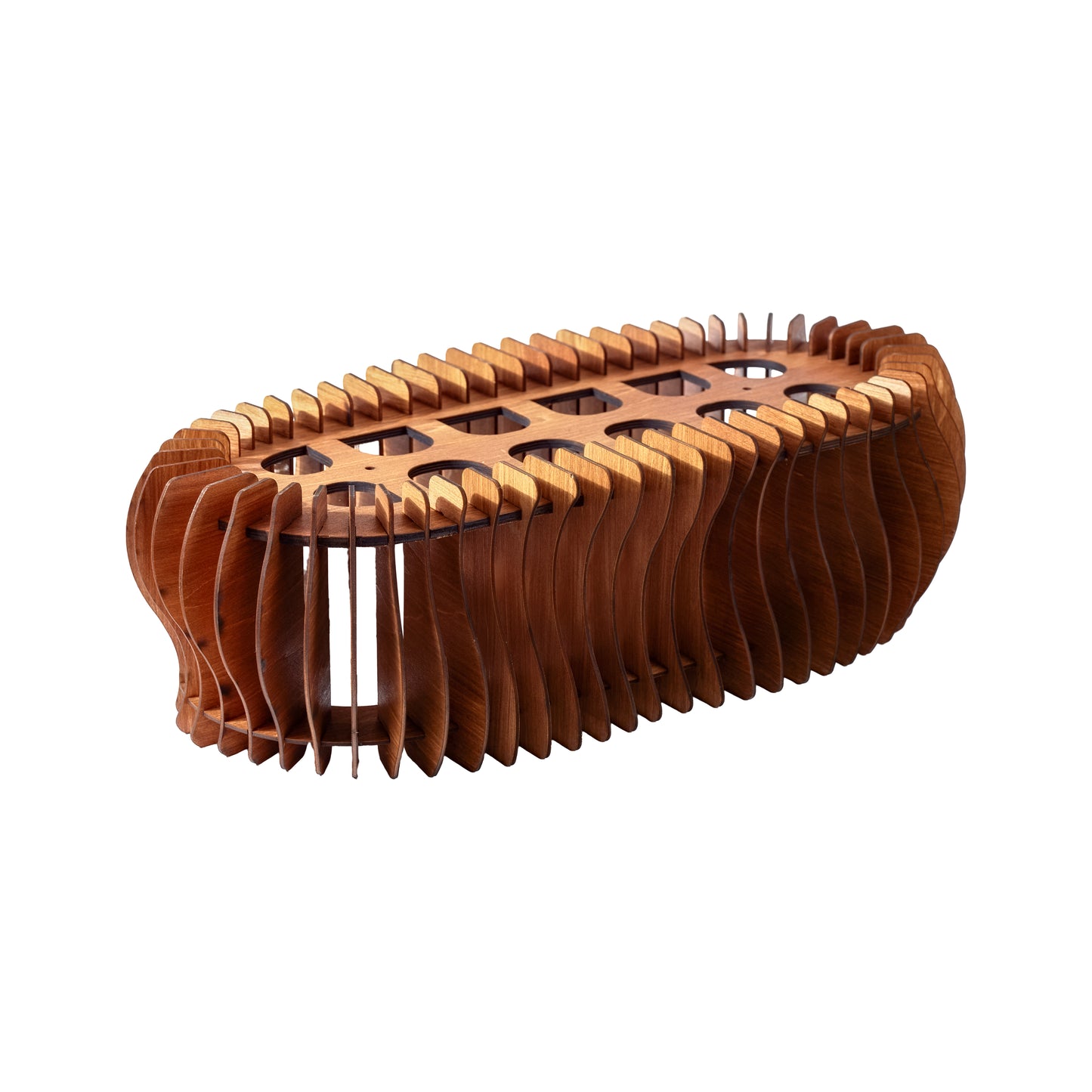 Wooden pendant lamp shade