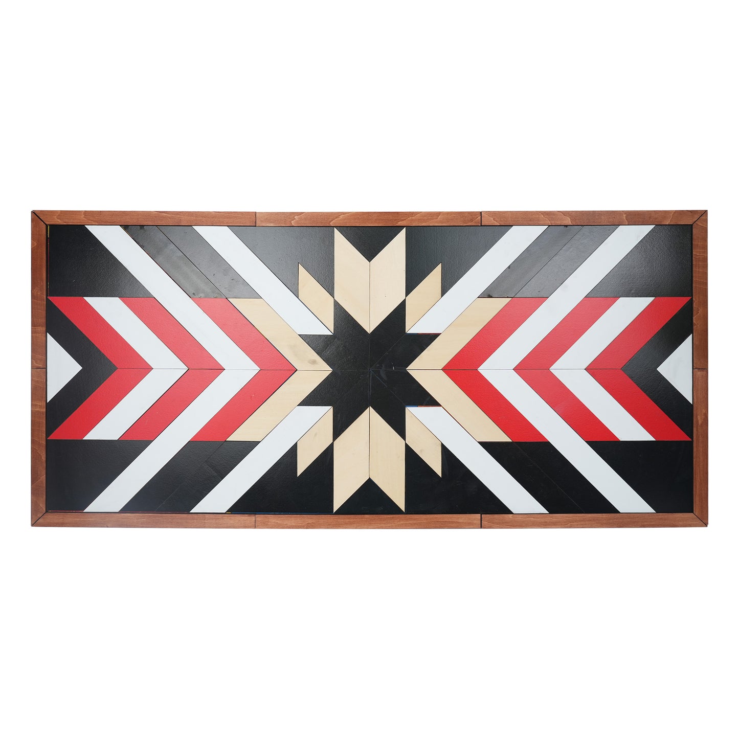Tribal Geometry Wooden Decorative Wall Art