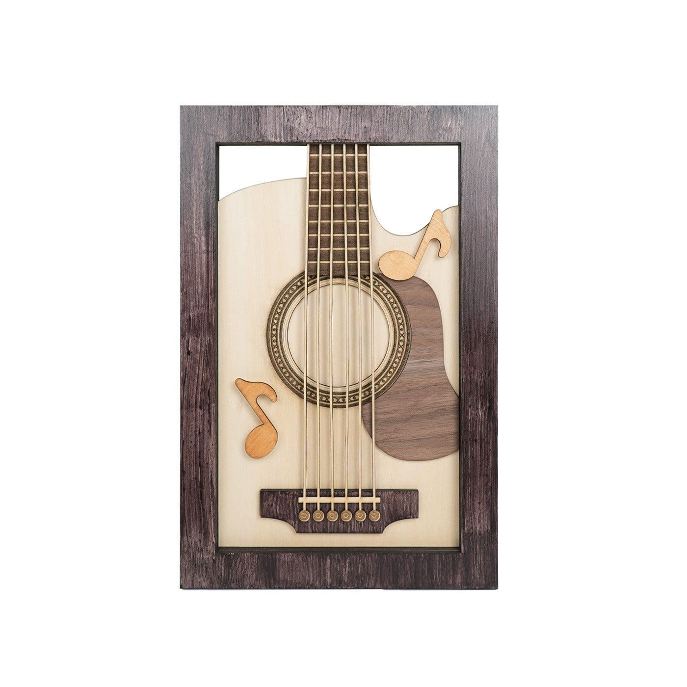 Wooden Guitar Wall Art