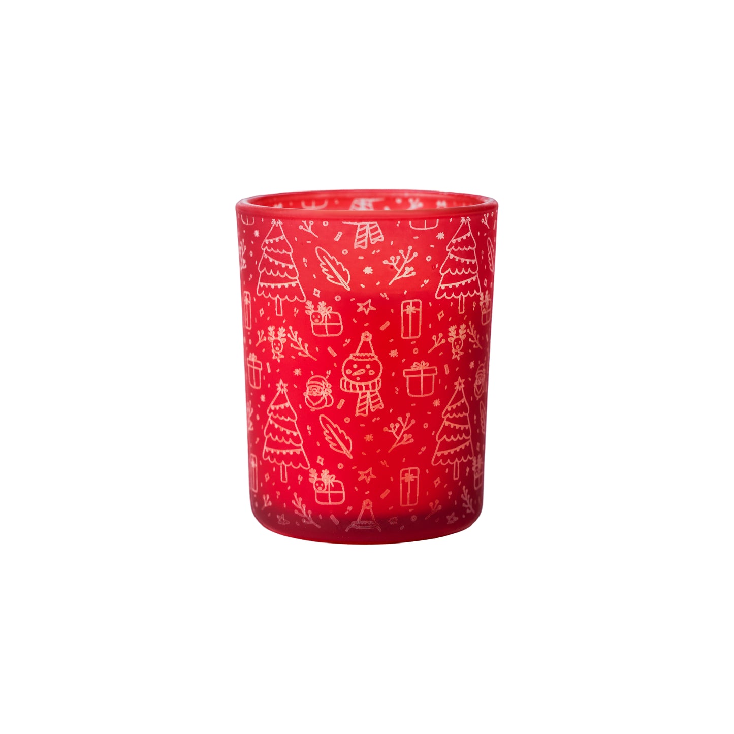 Aroma Candle Holder Christmas Pattern Engraving