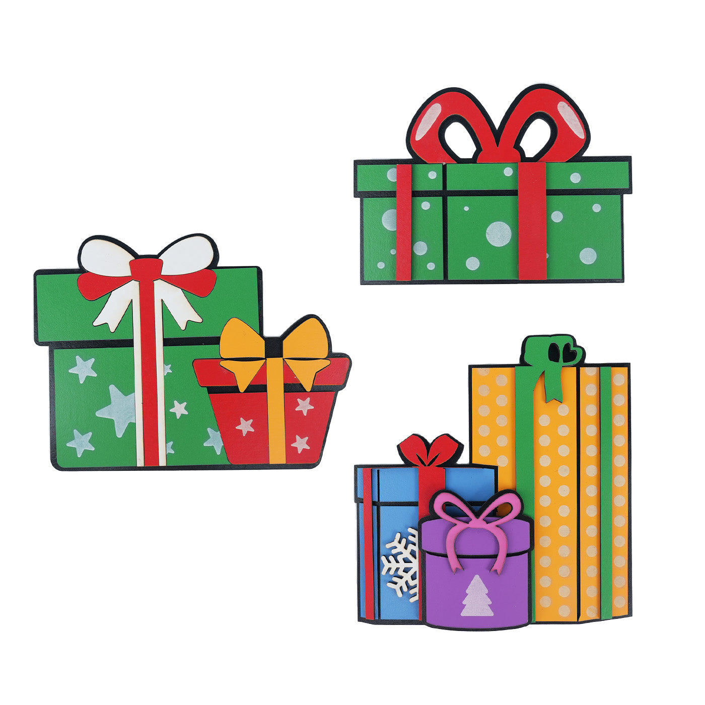 Wooden Christmas Gift Decorations