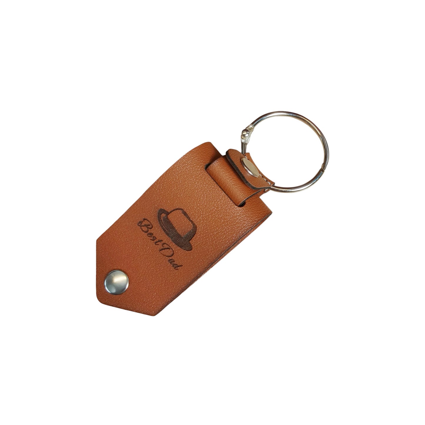 Father's Day Leather Photo Holder Keychain