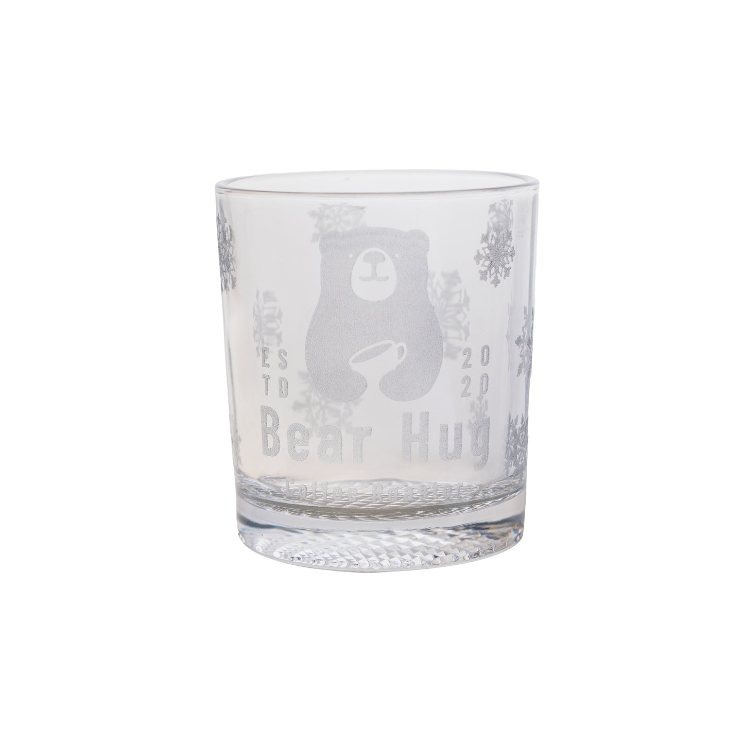 Bear Hug Glass Engraving