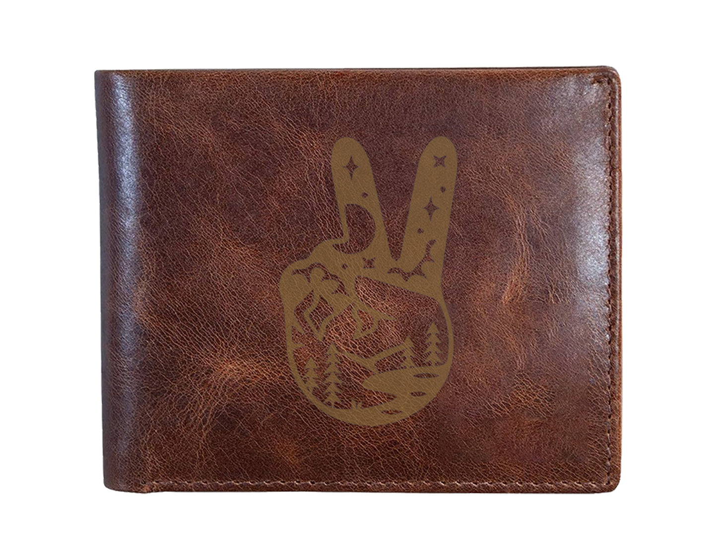 Engraved Leather Wallet 08