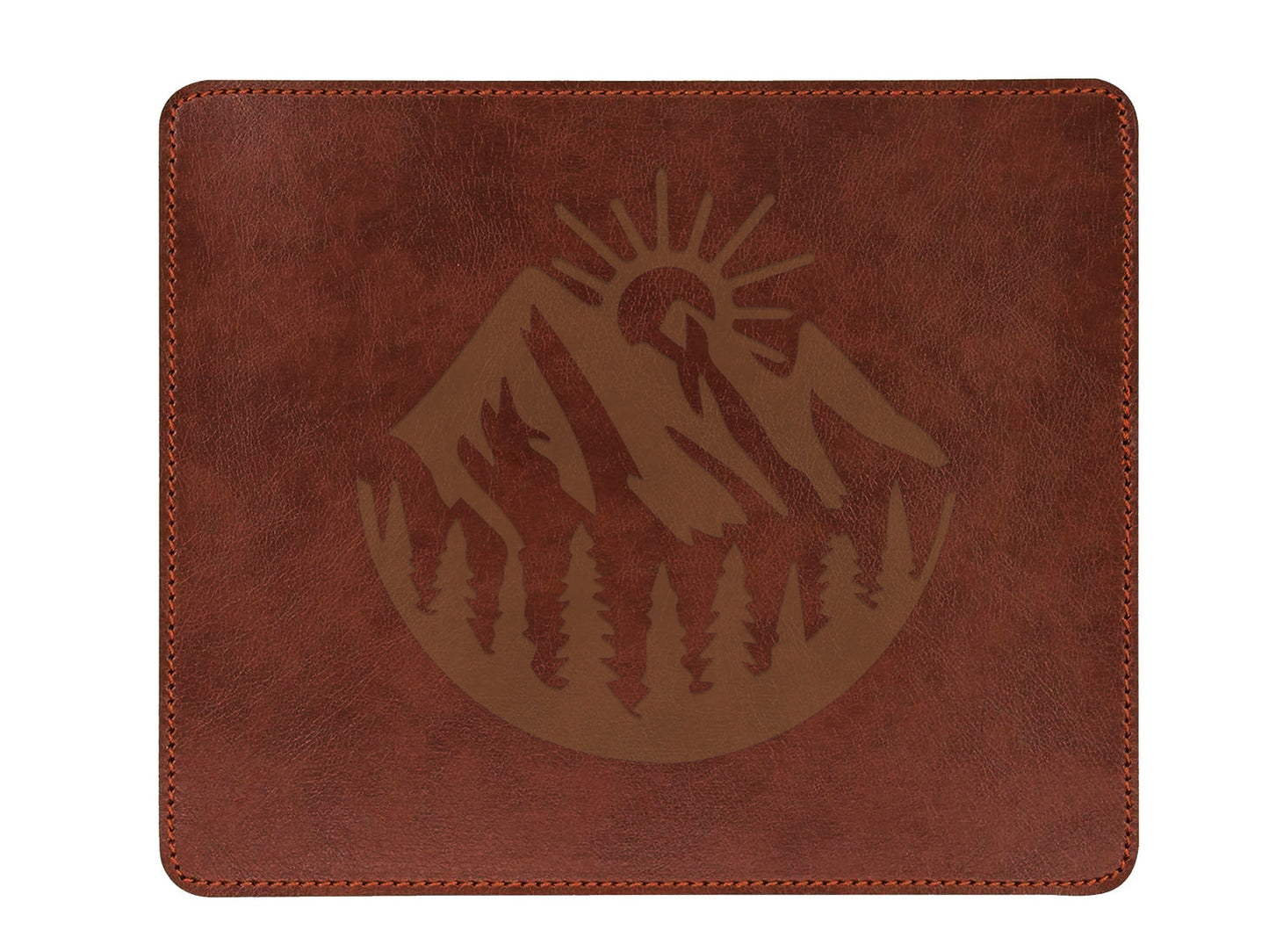 Mouse Pad 07 with mountain and sunset