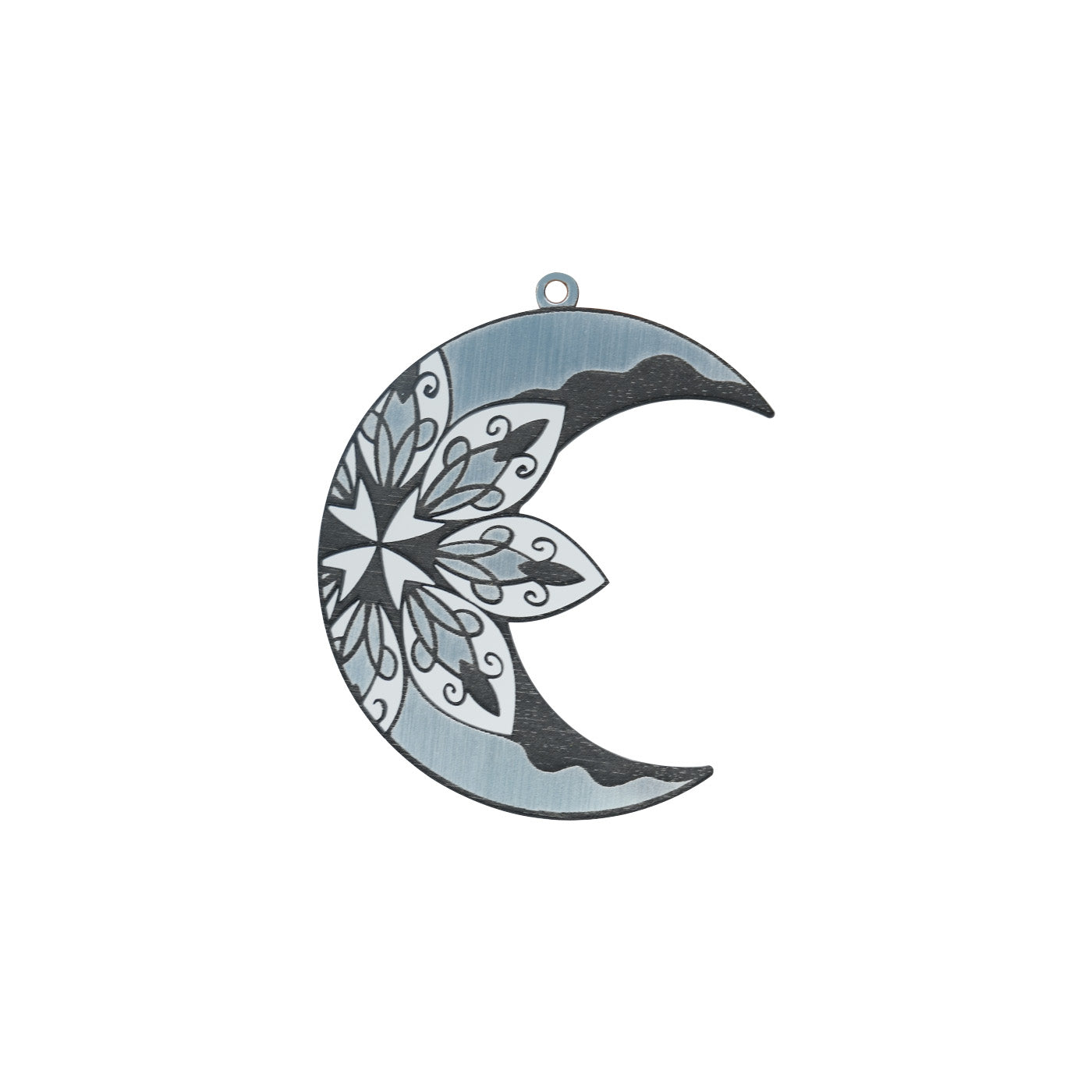 ABS Acrylic Moon Necklace Pendant