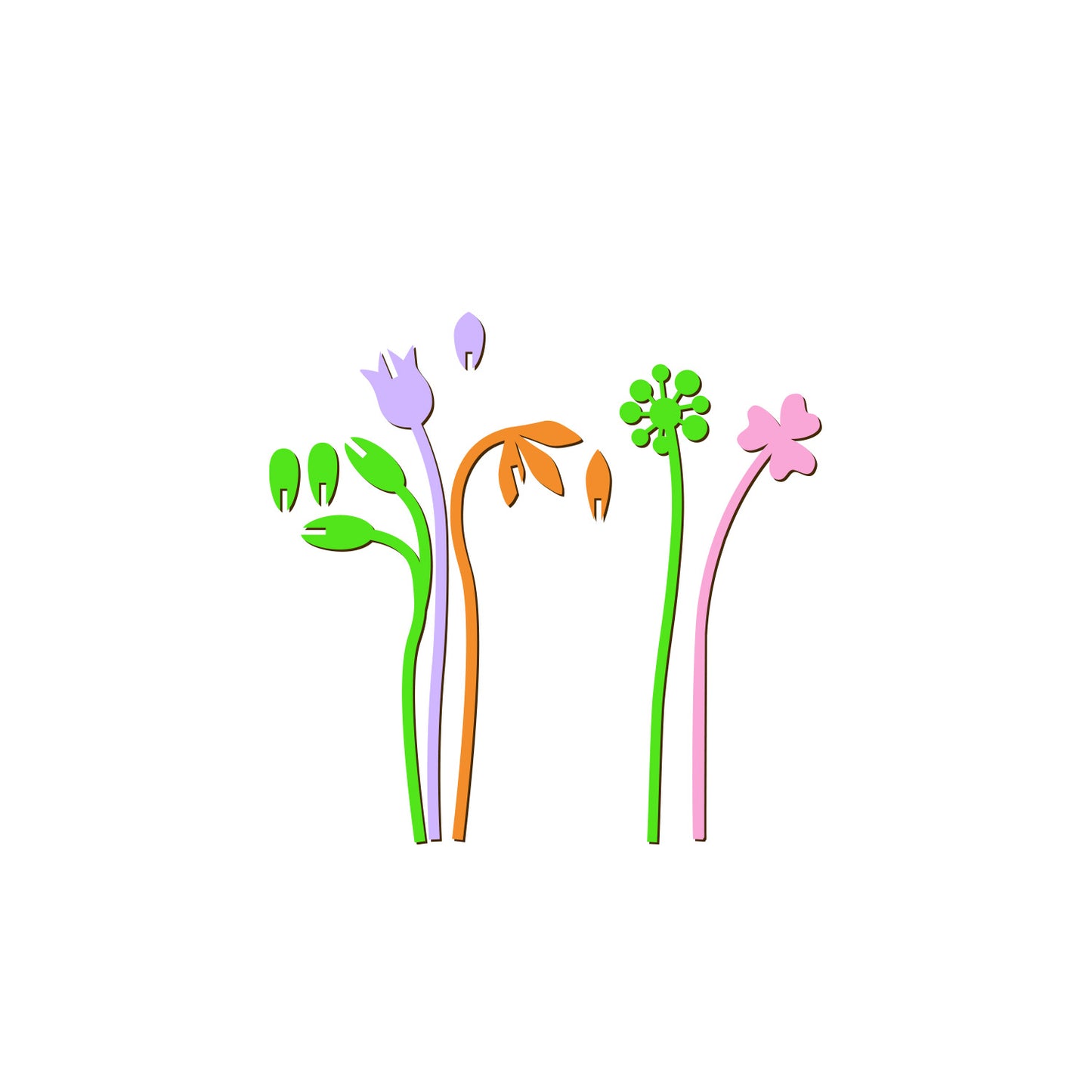Wooden flower bouquet decoration