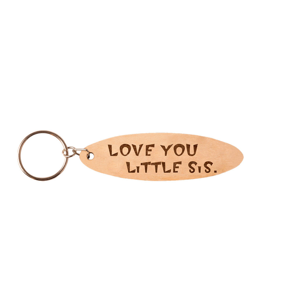 Love You, Little Sis Keychain