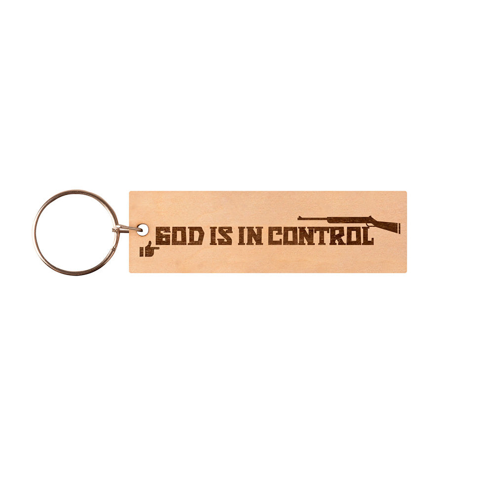 God Is In Control Keychain V2