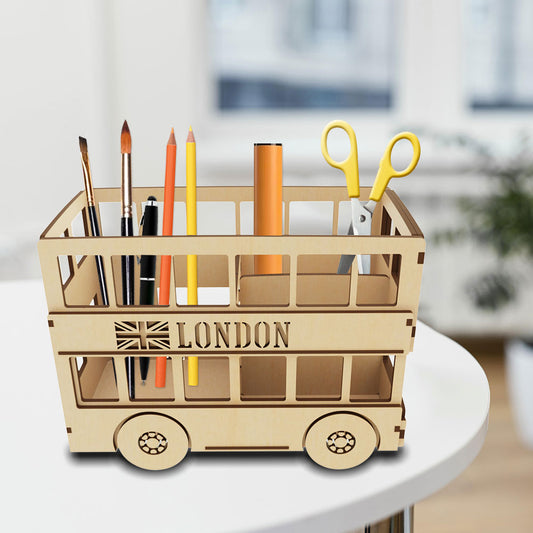Double Decker Bus Pen Holder