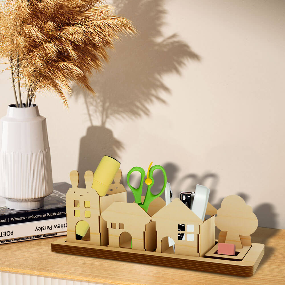 Townhouse Pen Holder Desktop Organizer