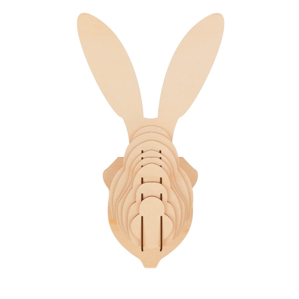 Rabbit Head Hanging Wall Decor