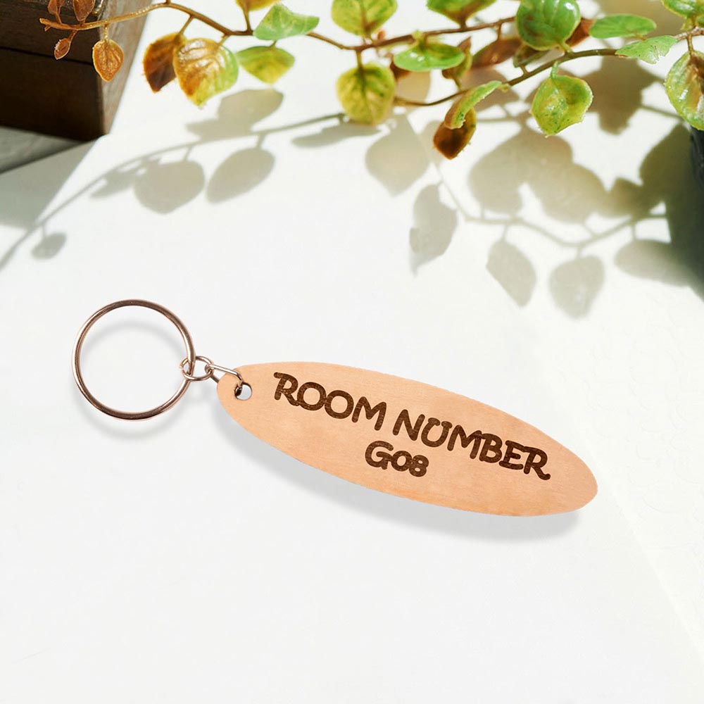 Room Number Keychain