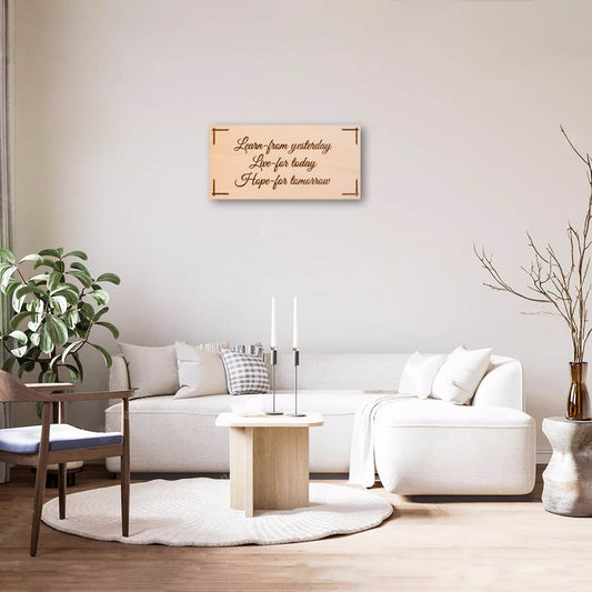 Live for Today, Hope for Tomorrow Wall Decor