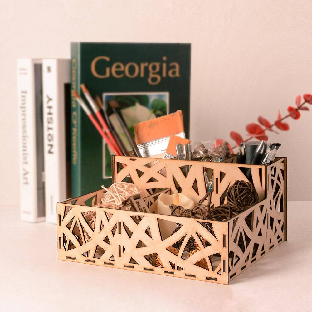 Cutout Desktop Organizer