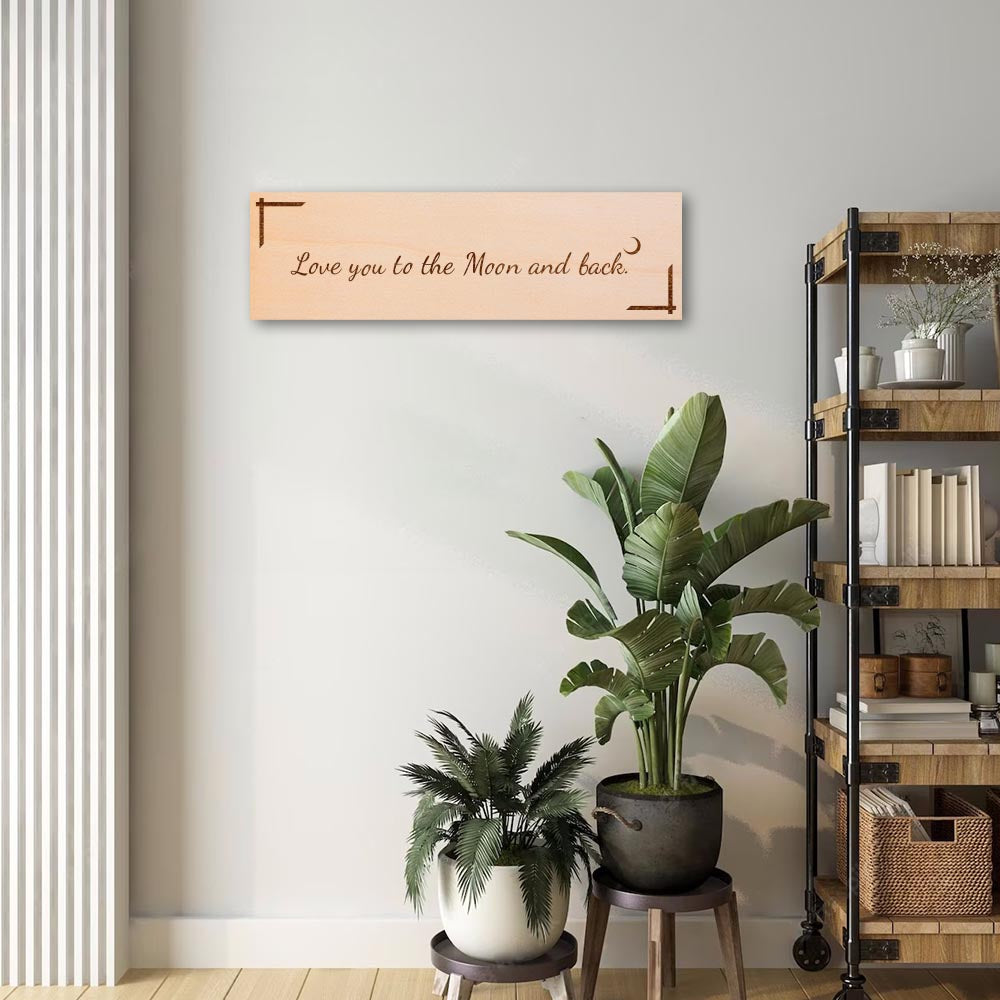 Love You to the Moon and Back Wall Decor
