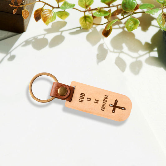 God Is In Control Keychain V1