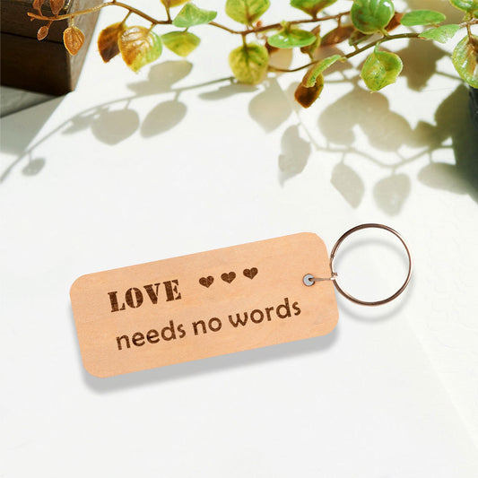 Love Needs No Words Keychain V1