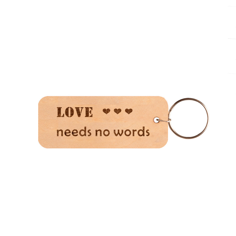 Love Needs No Words Keychain V1