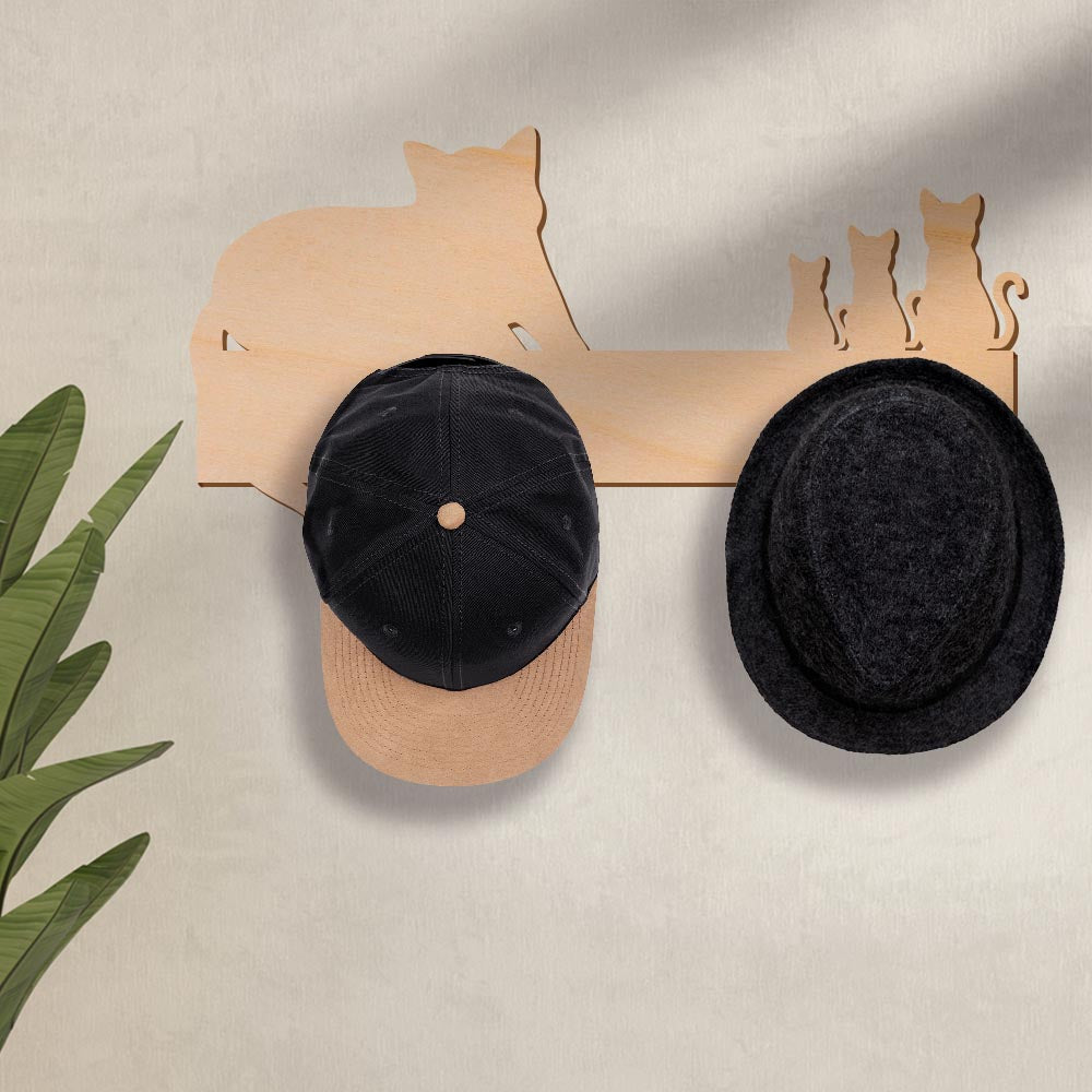Cat Shaped Hat Rack