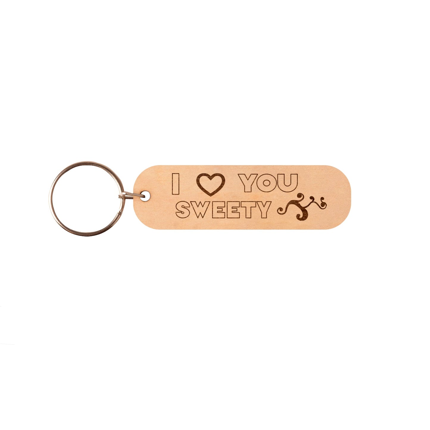 I Love You Sweety Keychain