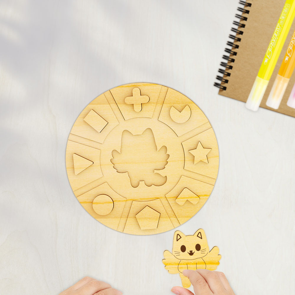 Shape Shuffle Puzzle – WeCreat Projects