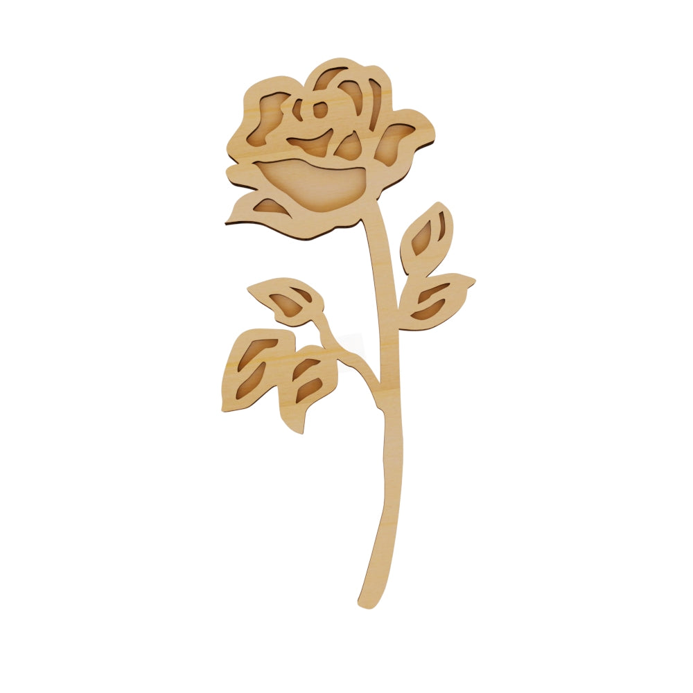 Rose Flower Wooden